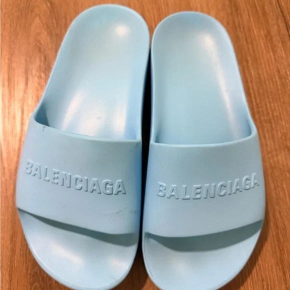 Balenciaga Light Blue Sandals - Picture 1 of 5